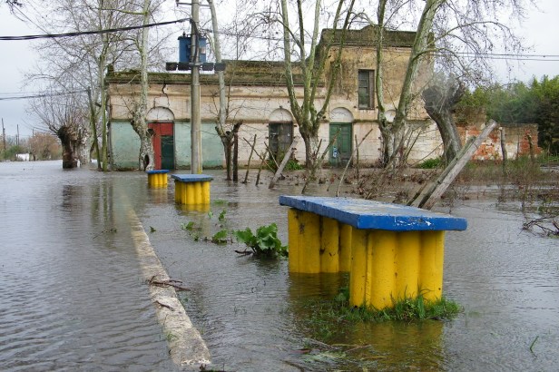 Inundación en 2010 en 25 de Agosto. Foto: Archivo FD.