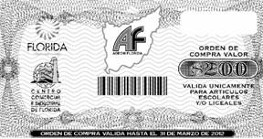 Uno de los vouchers entregados en campañas anteriores.