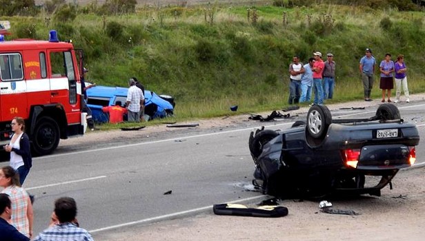 La imagen del accidente donde murió la funcionaria policial. Archivo FD.