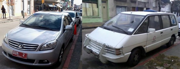 Comparando: Adeom comparó los nuevos coches y la ambulancia.