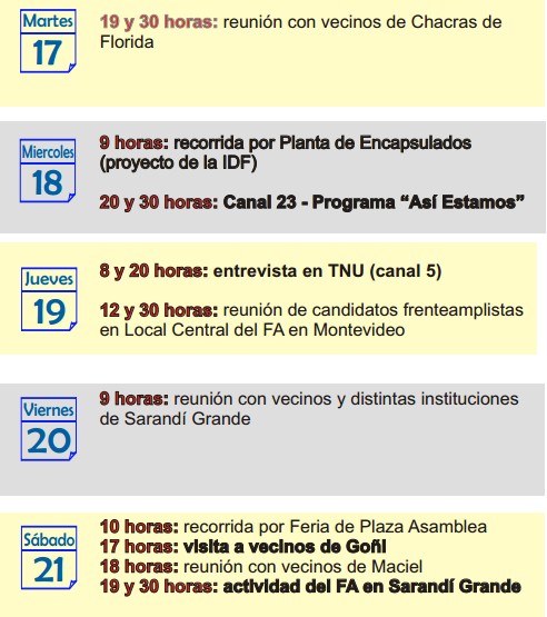 agenda adriana