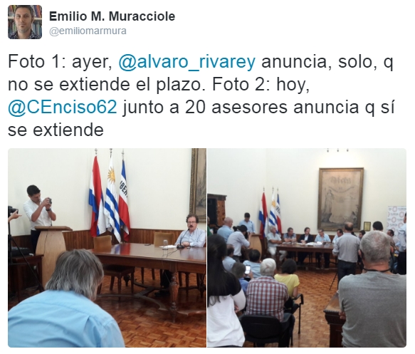 El antes y el después definido por el colega Emilio Martínez @emiliomarmura 